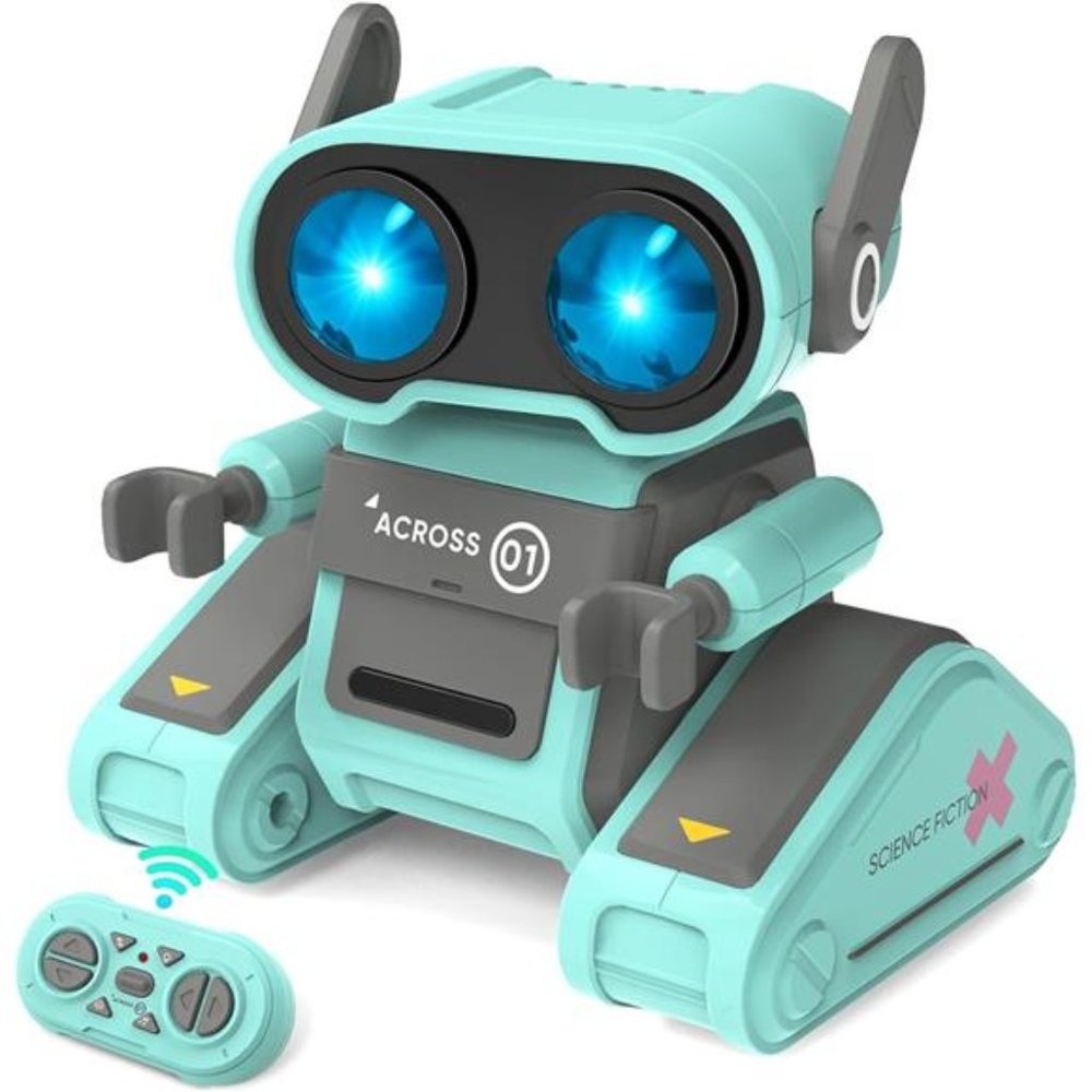 Remote Control Robot Toy for Kids, Rechargeable RC Robot w/ Auto-Demonstration